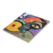 Amsterdam Graffiti, farbig und cool, Fliese (Seite)