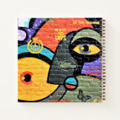 Amsterdam Graffiti, farbig und cool, Notizblock (Rückseite)