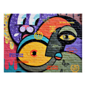 Amsterdam Graffiti, farbig und cool, Poster (Vorderseite)