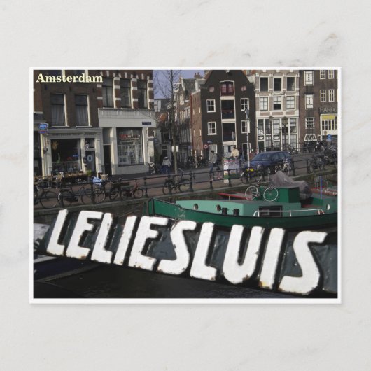 Amsterdam greetingcard postkarte (Vorderseite)