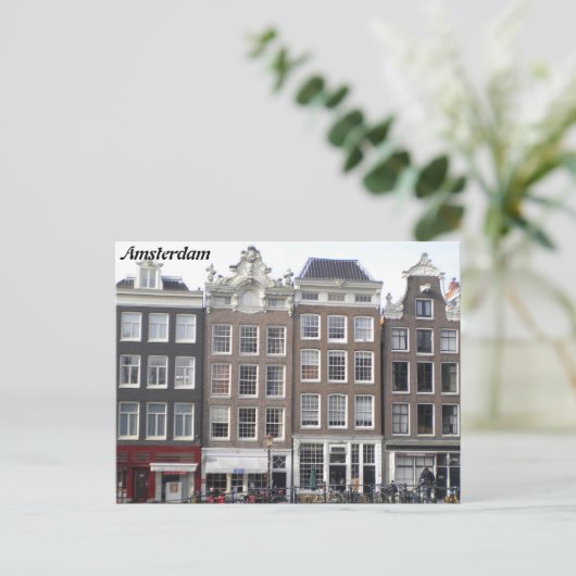 Amsterdam greetingcard postkarte (Stehend Vorderseite)