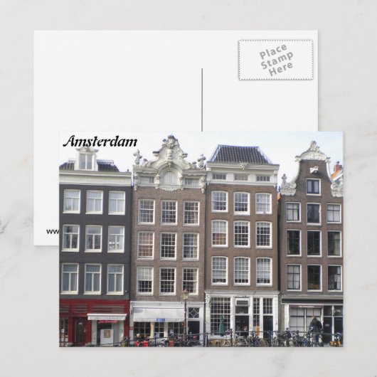 Amsterdam greetingcard postkarte (Vorne/Hinten)