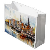 Amsterdam Große Geschenktüte (Vorderseite Schrägansicht)