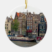 Amsterdam, Häuser am Kanal Keramik Ornament (Vorne)