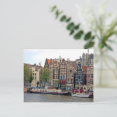 Amsterdam, Häuser am Kanal Postkarte (Stehend Vorderseite)