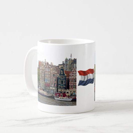 Amsterdam, Häuser auf dem Kanal Kaffeetasse (Vorderseite Links)