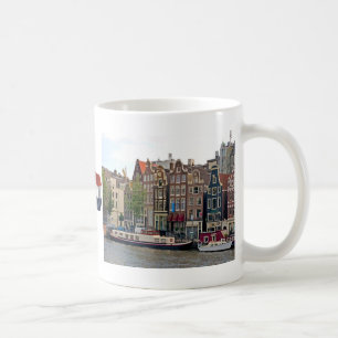Amsterdam, Häuser auf dem Kanal Kaffeetasse