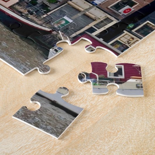 Amsterdam, Häuser auf dem Kanal Puzzle (Seite)