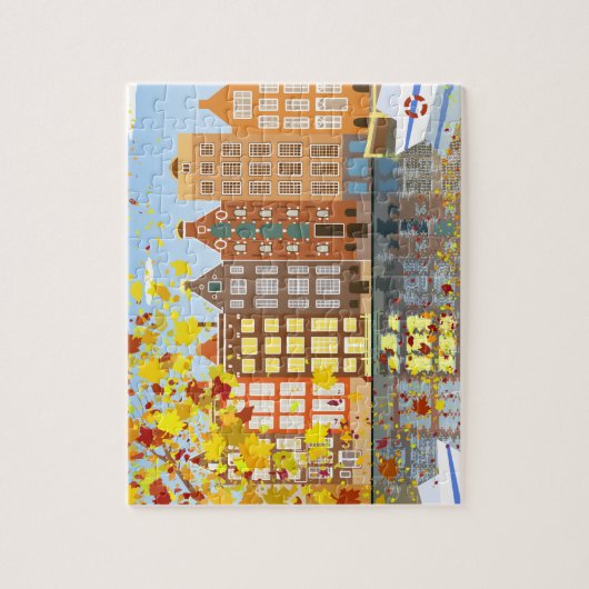 Amsterdam Herbstpuzzle mit Geschenkboxen Puzzle (Vertikal)