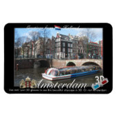 Amsterdam Holland 3D View Anaglyph Magnet (Horizontal)