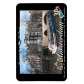 Amsterdam Holland 3D View Anaglyph Magnet (Vertikal)