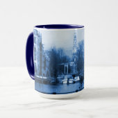 Amsterdam Holland Delft-Blau-Blick Tasse (Vorderseite Links)
