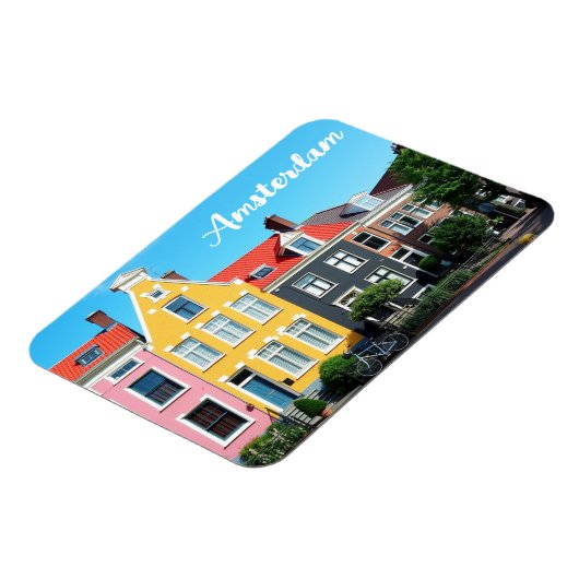 Amsterdam Holland Houses Travel souvenir Magnet (Linke Seite)