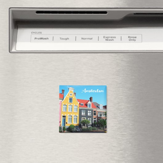 Amsterdam Holland Houses Travel souvenir Magnet (In Situ (Geschirrspüler))