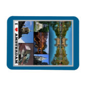 Amsterdam - Holland - I Liebe - Magnet (Horizontal)