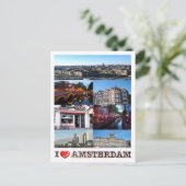 Amsterdam - Holland - I Liebe - Postkarte (Stehend Vorderseite)