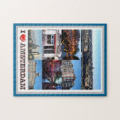 Amsterdam - Holland - I Liebe - Puzzle (Horizontal)