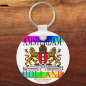 AMSTERDAM HOLLAND KEYCHAIN@MOJISOLA A GBADAMOSI OK SCHLÜSSELANHÄNGER (Vorderseite)