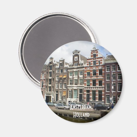 Amsterdam, Holland Magnet (Vorderseite/Rückseite)