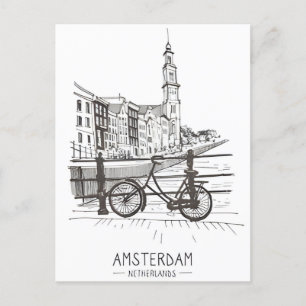 Amsterdam Holland Niederlande Vintage holländisch Postkarte