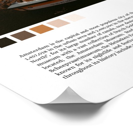 Amsterdam - Holland Poster (Ecke)