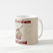 Amsterdam Holland - Souvenirkaffee Kaffeetasse (VorderseiteRechts)