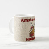 Amsterdam Holland - Souvenirkaffee Kaffeetasse (Vorderseite Links)