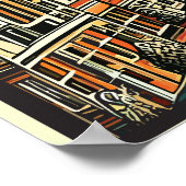 Amsterdam, Holland, Travel Poster (Ecke)