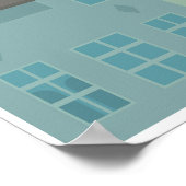 Amsterdam, Holland, Travel Poster (Ecke)