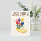 Amsterdam Holland Vintage Reise Postkarte (Stehend Vorderseite)