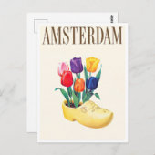 Amsterdam Holland Vintage Reise Postkarte (Vorne/Hinten)