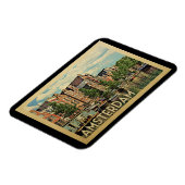 Amsterdam Holland Vintage Travel Magnet (Linke Seite)