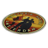 Amsterdam Hotel, bearbeiten Text Cutting Board Schneidebrett (Ecke)