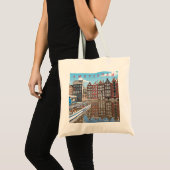 Amsterdam houses Tote Bag Tragetasche (Vorderseite (Produkt))