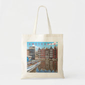 Amsterdam houses Tote Bag Tragetasche (Vorne)