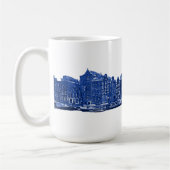 Amsterdam im blauen Delsoftware-Stil Kaffeetasse (Links)