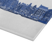 Amsterdam im blauen Delsoftware-Stil Schneidebrett (Ecke)
