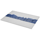Amsterdam im blauen Delsoftware-Stil Schneidebrett (Ecke)