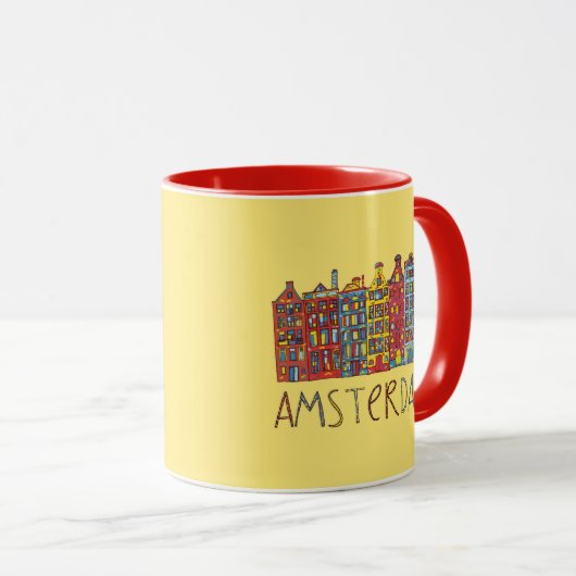 Amsterdam im Mosaik Tasse (VorderseiteRechts)