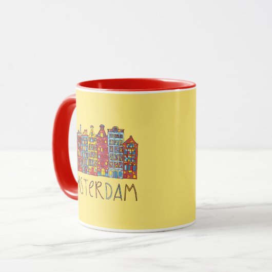 Amsterdam im Mosaik Tasse (Vorderseite Links)