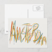 Amsterdam in Art Postkarte (Vorne/Hinten)