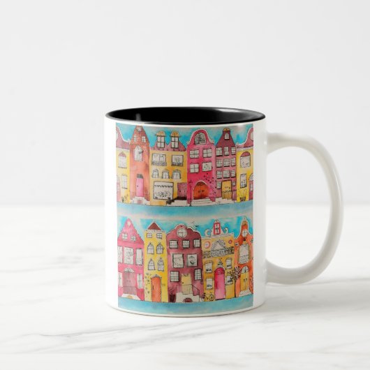 Amsterdam in love mug zweifarbige tasse (Rechts)