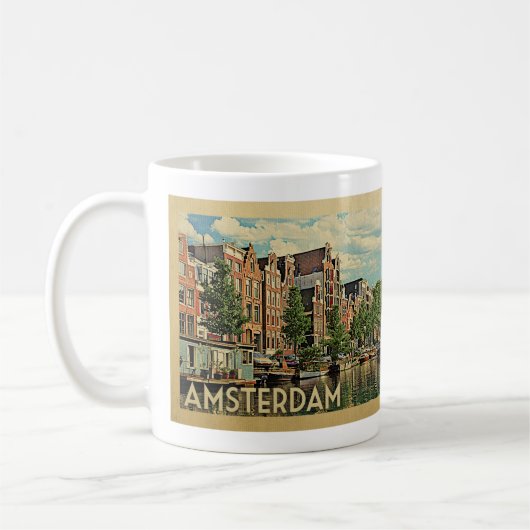 Amsterdam Kaffee Tasse Holland Vintag (Links)