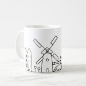 Amsterdam-Kaffee-Tasse Kaffeetasse (Vorderseite Links)