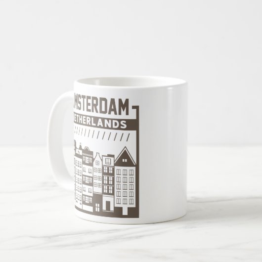 Amsterdam Kaffeetasse (Vorderseite Links)