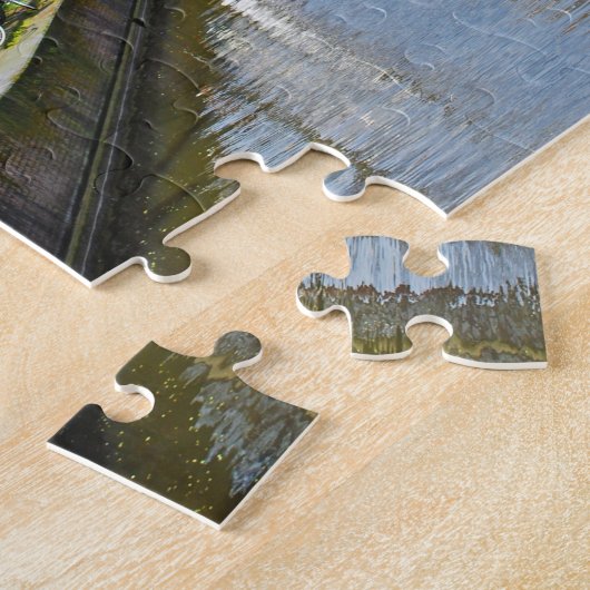 Amsterdam-Kanal mit Booten Puzzle (Seite)