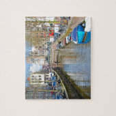 Amsterdam-Kanal mit Booten Puzzle (Vertikal)