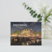 Amsterdam-Kanal Postkarte (Stehend Vorderseite)