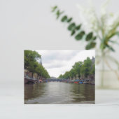Amsterdam-Kanal Postkarte (Stehend Vorderseite)