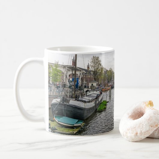 Amsterdam-Kanal-Tasse Kaffeetasse (Mit Donut)